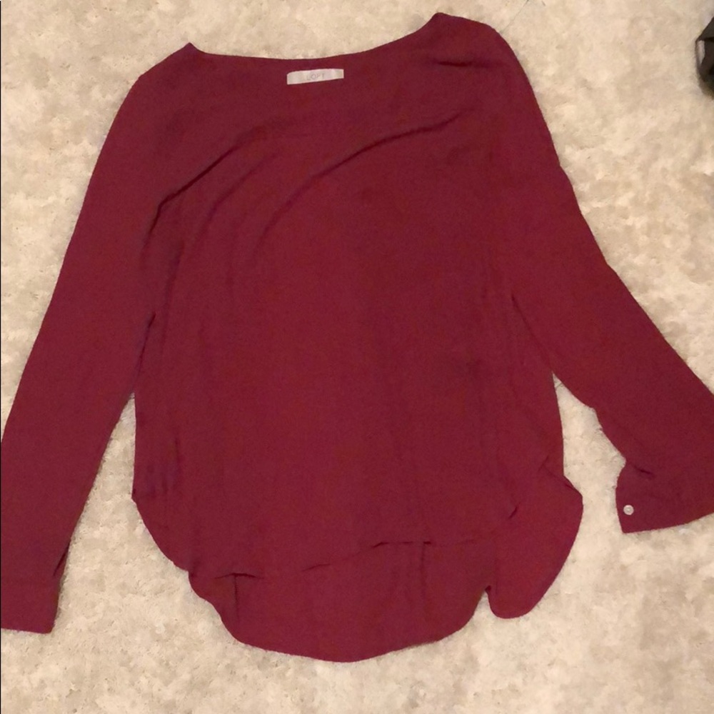 LOFT purpley pink blouse